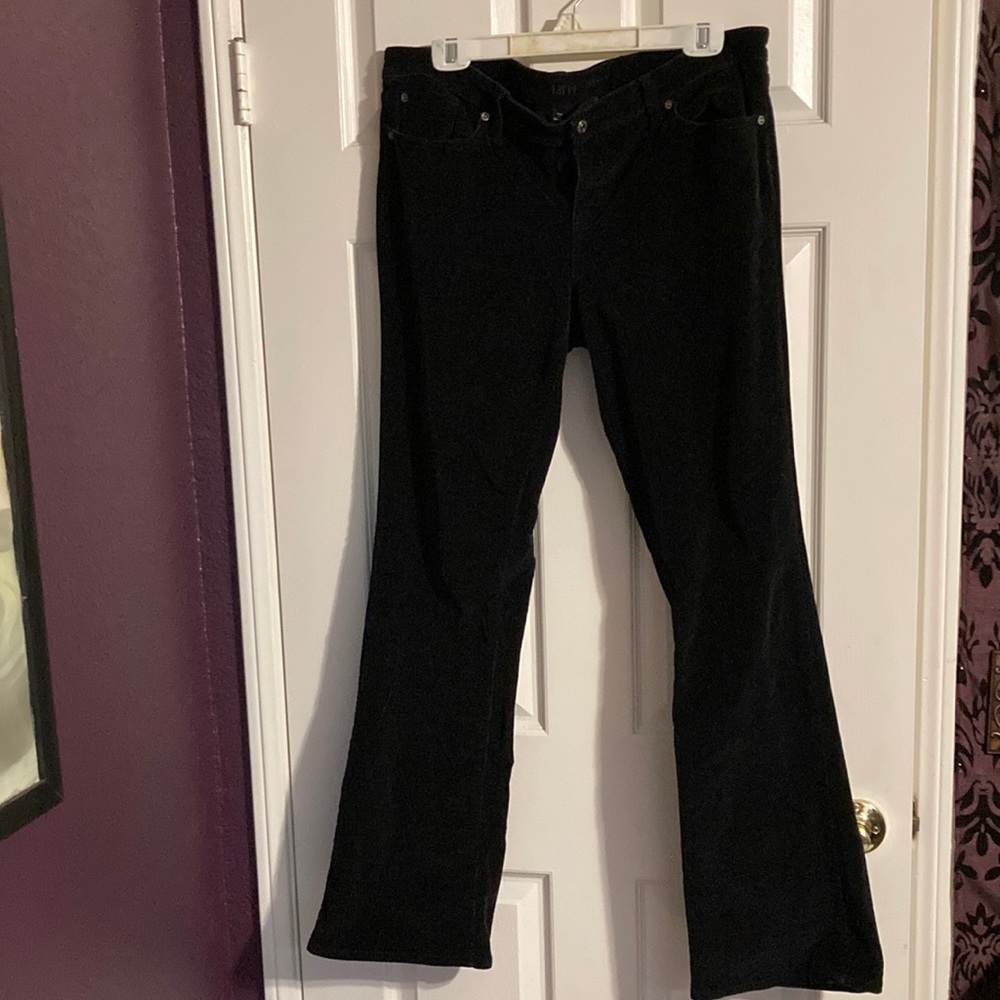 Super Flattering, Gap, Premium Boot Cut, Black Corduroy Jeans, Size 14